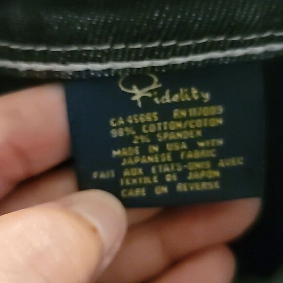 Fidelity Lotus Low Waist Boot Flare Denim Jeans Size 27 - Picture 6 of 6